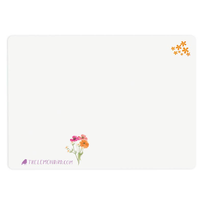 Kaart 'Bakfiets Bloemen' + tekst 'op naar nieuwe avonturen!  | Kaart The Lemonbird